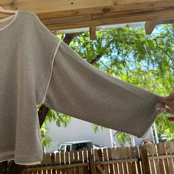 By Together NEW Boxy Oversized T Shirt Hem Top Sweater Sweatshirt Large - Picture 10 of 15